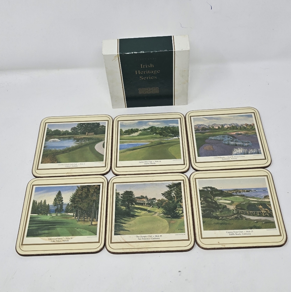 Pimpernel costers cork backed Irish Golfing‎ Greats Irish Heritage series boxed